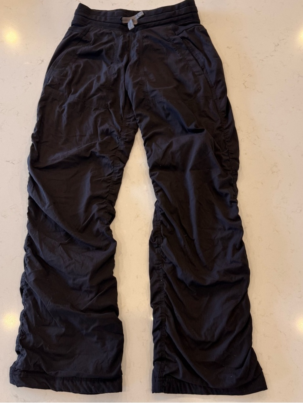 Ivivva Live To Move Black Girls Casual Ruched Yoga Pants